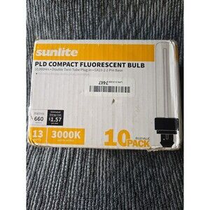 Sunlite 10 Pack PLD Compact Fluorescent Bulb Double Twin Tube Pld13/Sp41K/10Pk